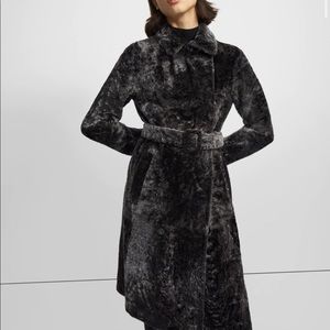 NWT Theory Shearling Trench Coat